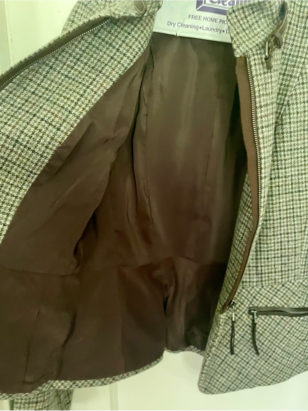 Talbots Plaid Wool-Blend Jacket - Picture 9 of 13